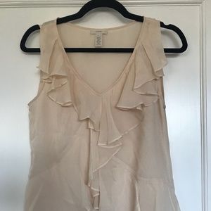 J. Crew Ruffled Sleeveless Top